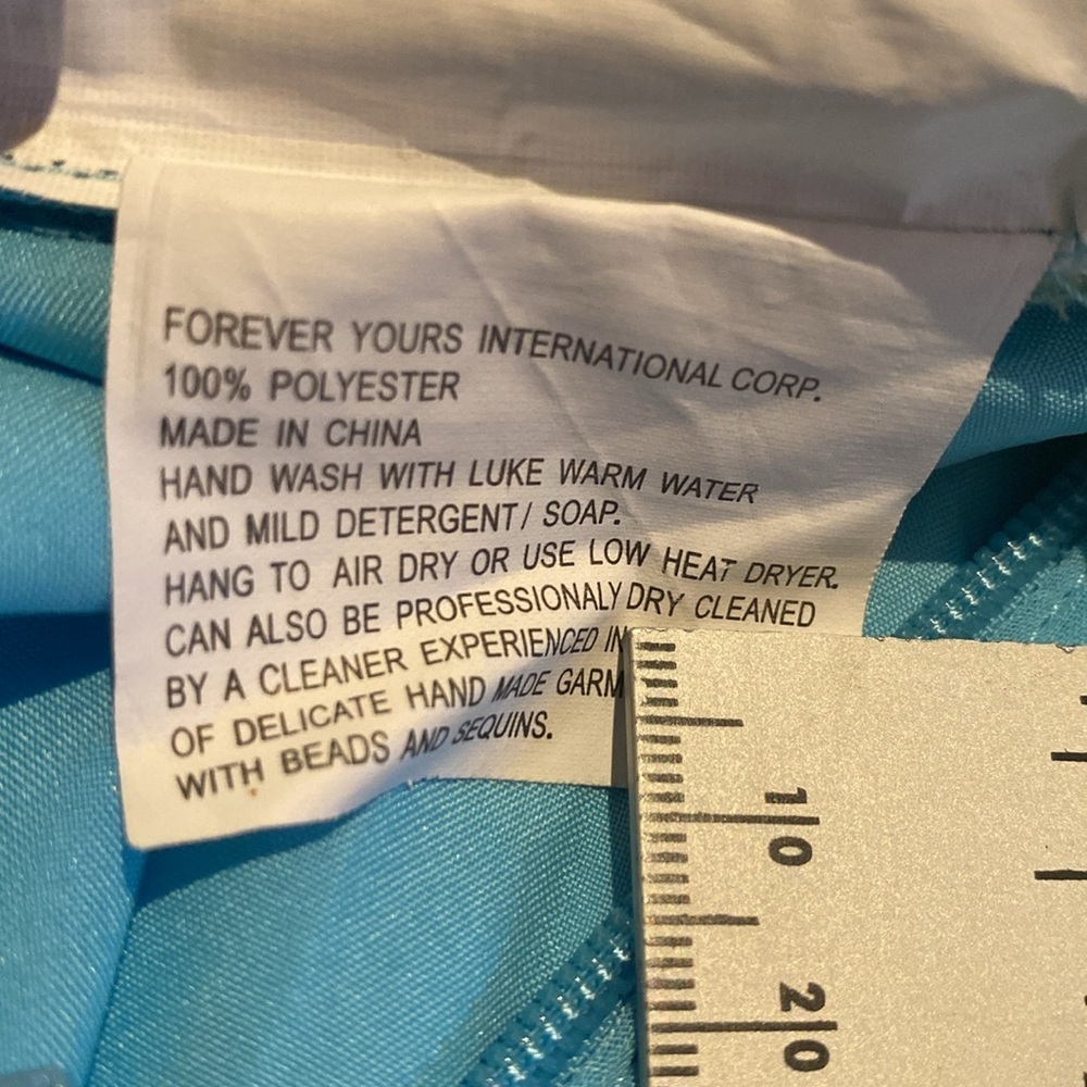 Forever Yours Woodland Fairy Tulle Babydoll Dress Pale Blue & Kiwi Ruched Sash 8 - Picture 10 of 13